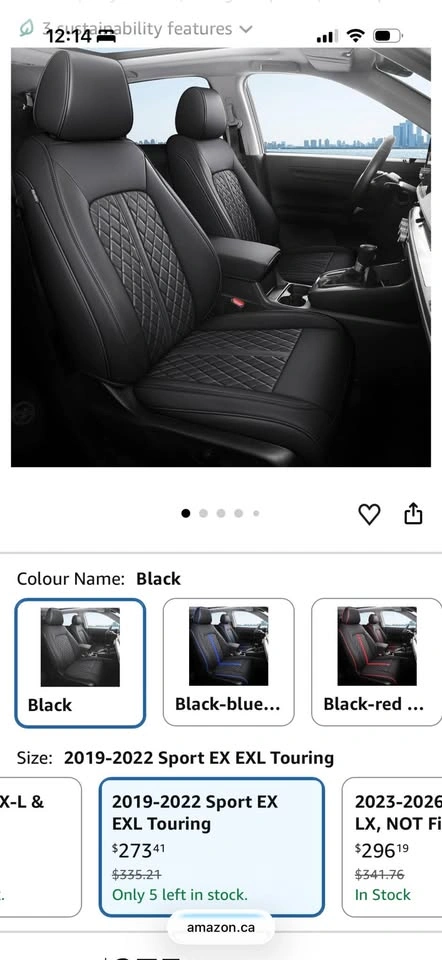Honda HRV Custom Fit Seat Covers (2019-2022) - photo 2