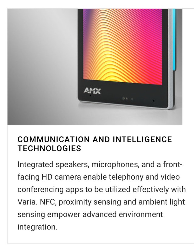 Harman Varia AMX SL-80 8” touch panel - photo 3