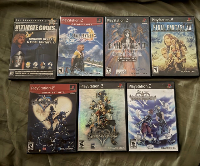 Final Fantasy & Kingdom Hearts PS2 lot