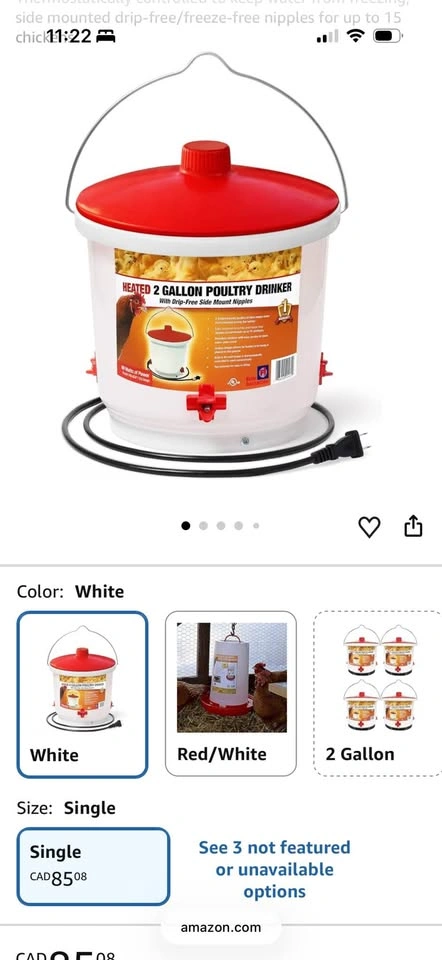 Brand New H&G Lifestyles heated Poultry Drinker - photo 5