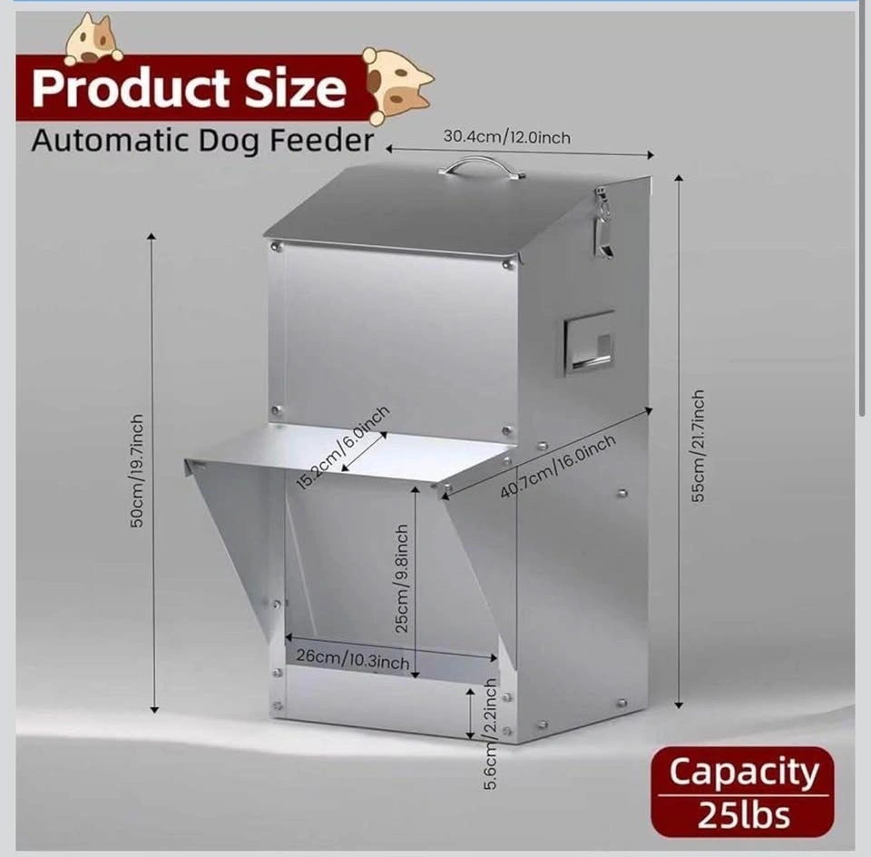 New! 25lb Automatic Gravity Dog Feeder - photo 2