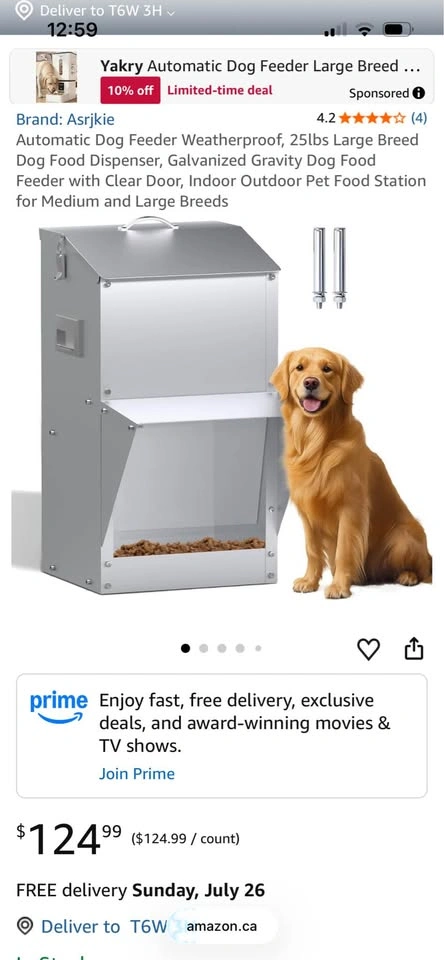 New! 25lb Automatic Gravity Dog Feeder - photo 4