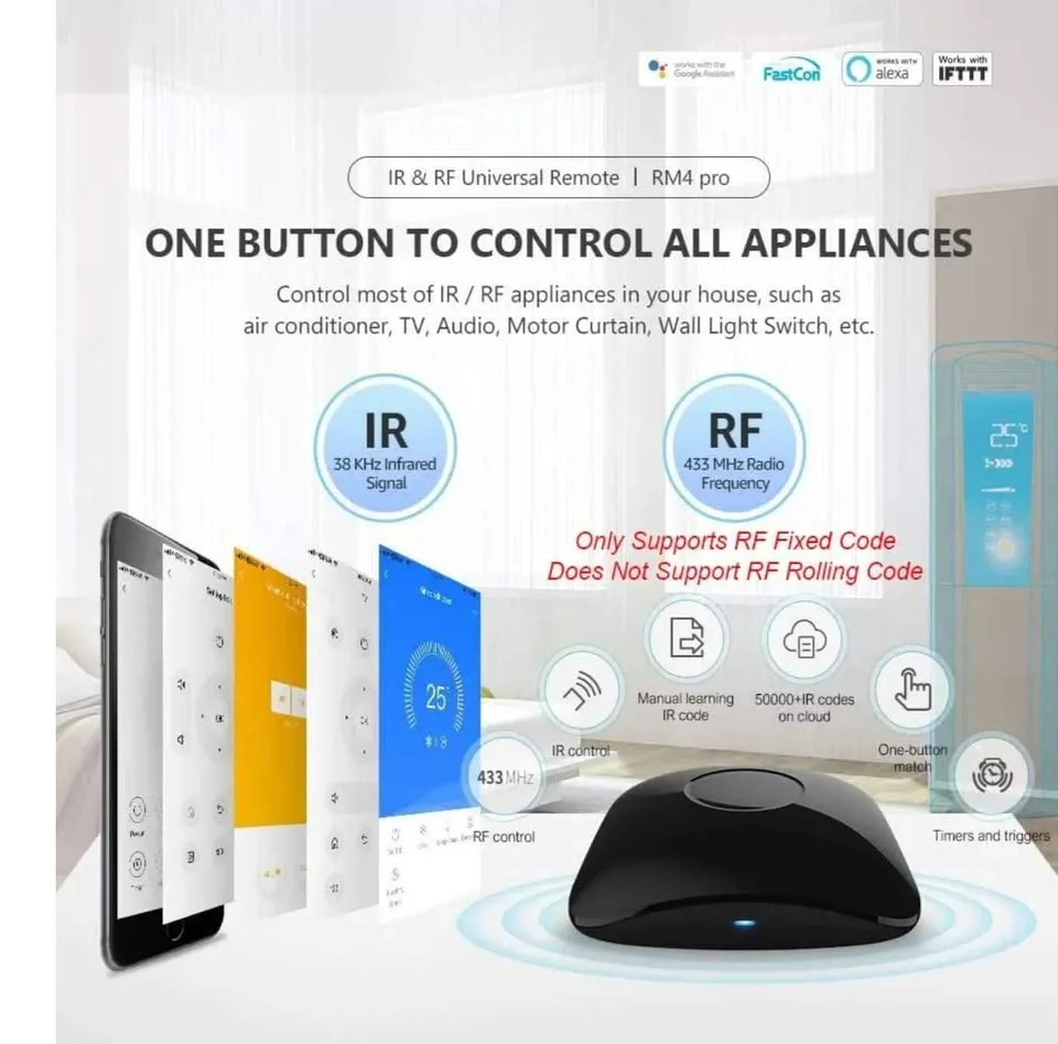 BroadLink RM4 pro S Smart Remote and Sensor Cable Set image indicator(7)