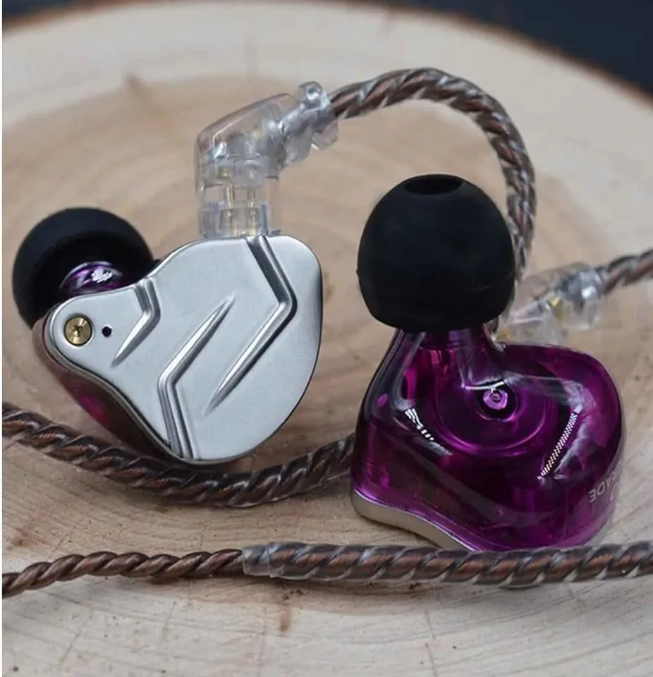 KZ ZSN Pro Earphones. Purple. No Mic. Blue Available image indicator(2)