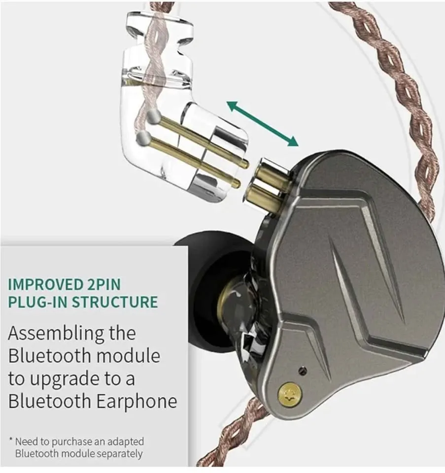 KZ ZSN Pro Earphones. Purple. No Mic. Blue Available image indicator(3)