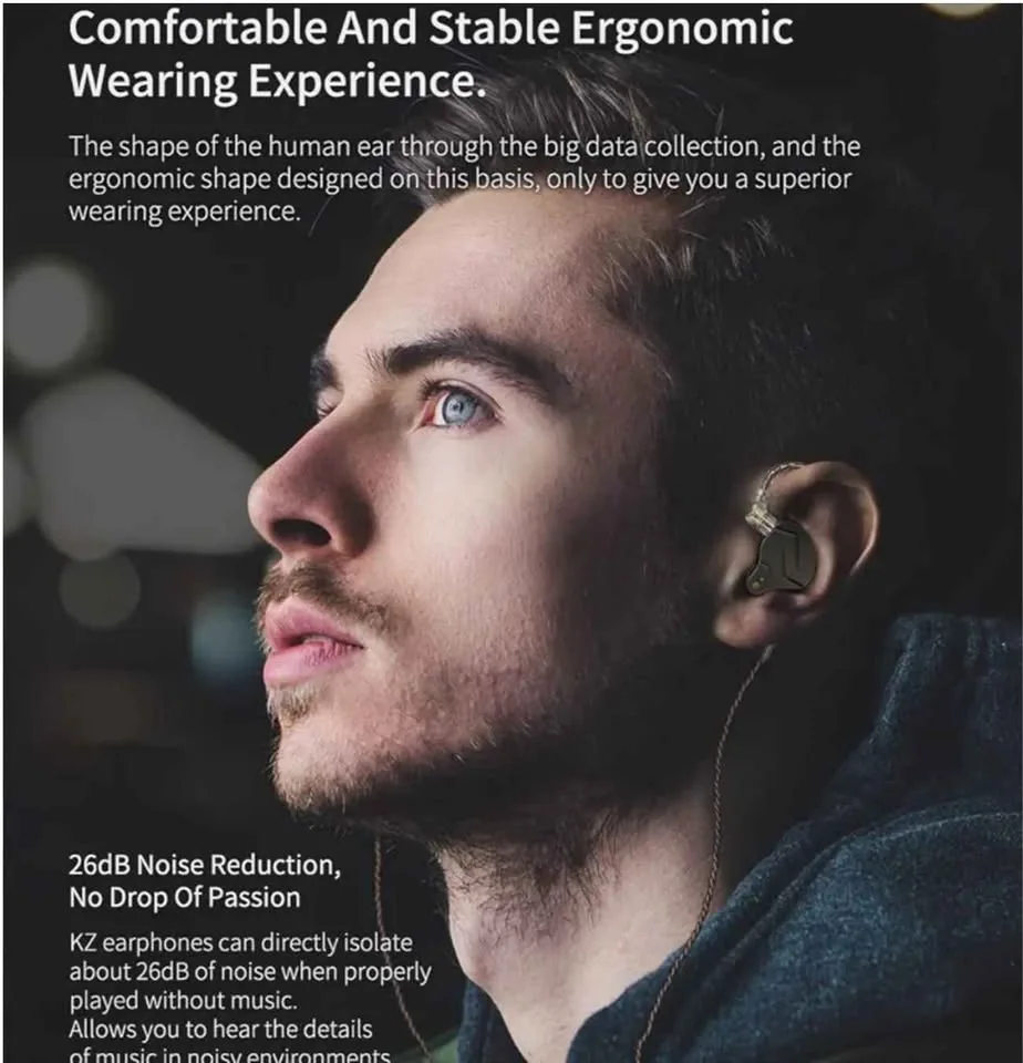 KZ ZSN Pro Earphones. Purple. No Mic. Blue Available image indicator(4)