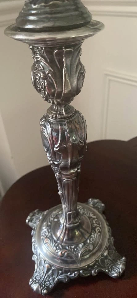 Vintage Candelabra Wm Rogers & Son Silver Plated Candlestick Hol - photo 2