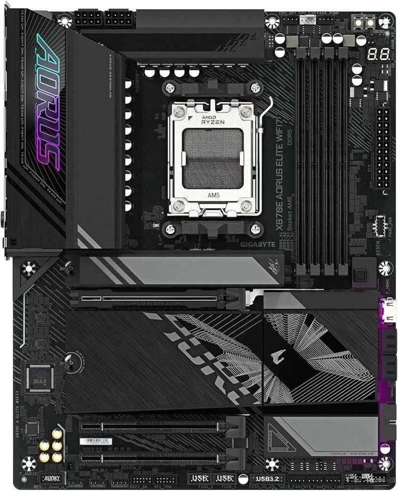 BRAND-NEW GIGABYTE X870E AORUS Elite WIFI7 Motherboard - photo 3
