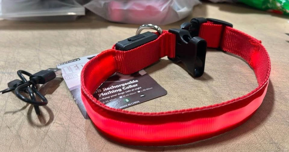 New! MASBRILL LED Dog Collar medium 4 colour - photo 2