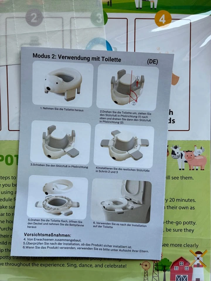 Brand New! Polar Bear Potty Training Seat and Step Stool Set - photo 2