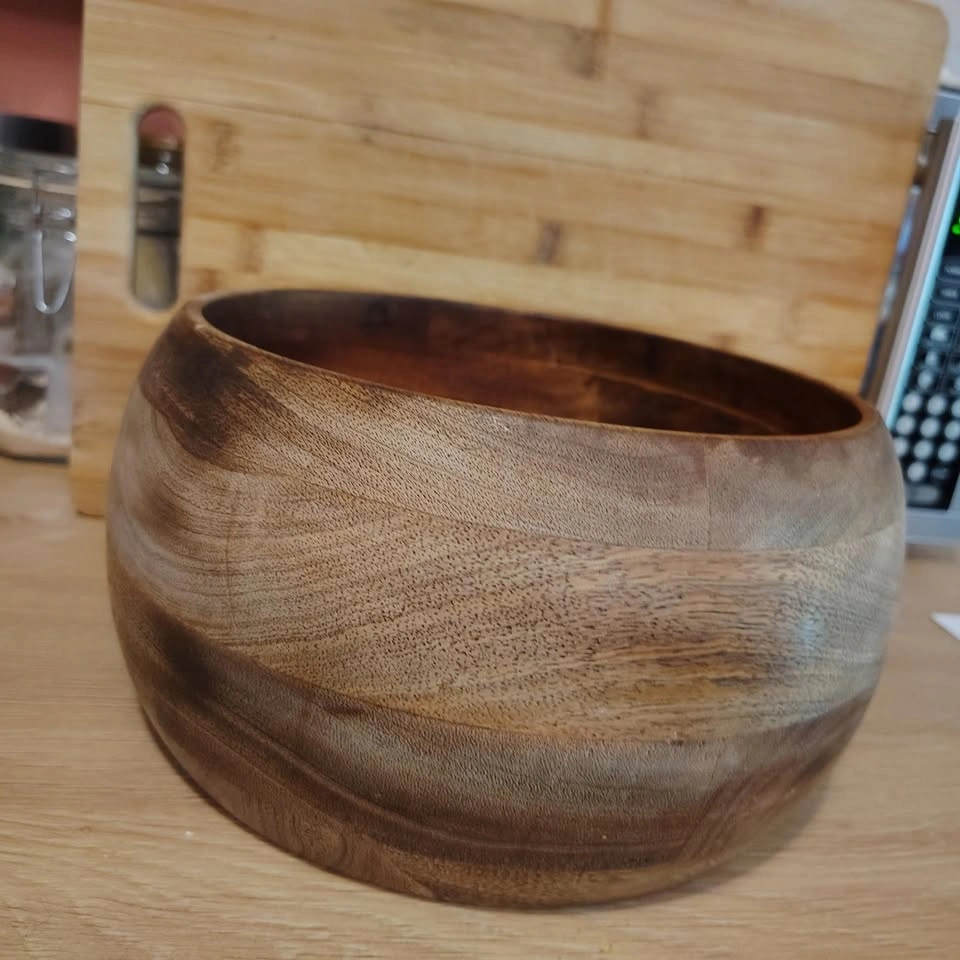 Mango Wood Salad Bowl & Serving Spoons - photo 2