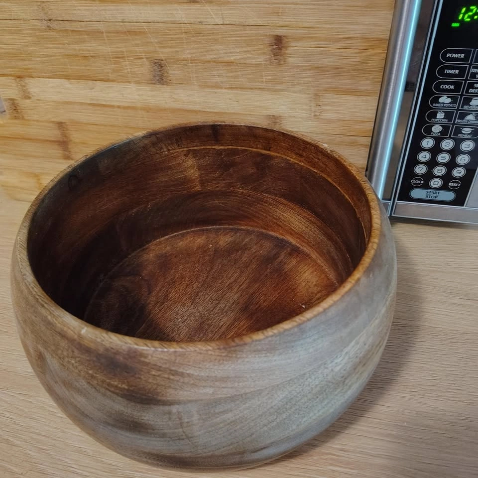 Mango Wood Salad Bowl & Serving Spoons - photo 3