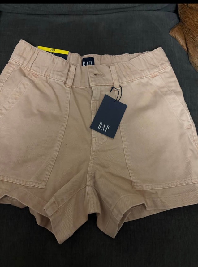 GAP Tan High-Rise Shorts