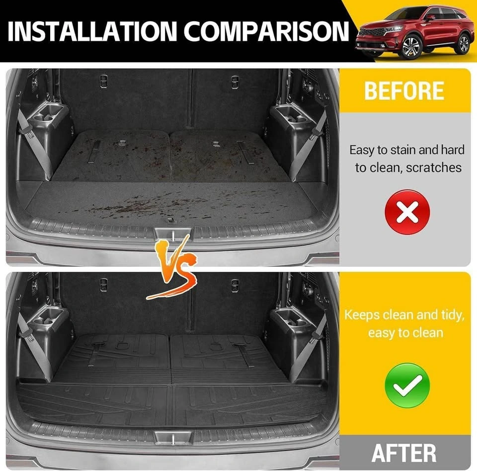 Brand New! Kia Sorento Trunk Mat and Backrest Protectors 2021-20 - photo 3
