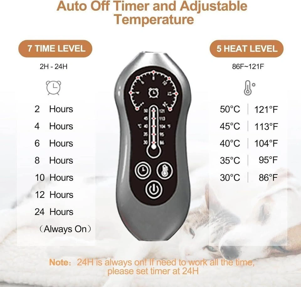 New! Electric Heated Pet Pad 24" x 36" - photo 3