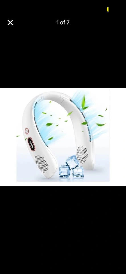 Portable Neck Fan Bladeless Hands-Free USB Rechargeable