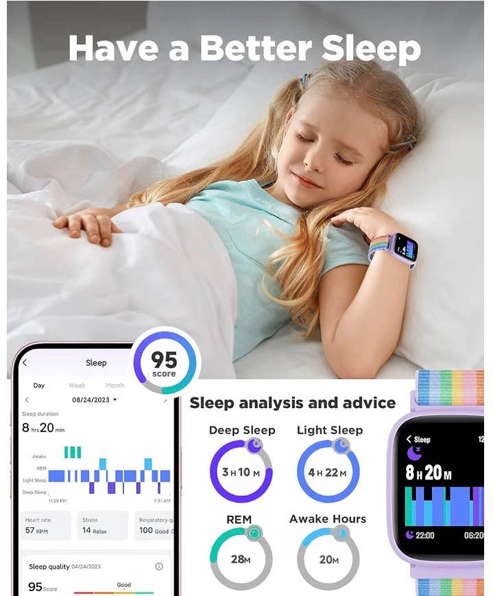 BIGGERFIVE Smart Watch for Kids, 1.8" Fitness Tracker Watch - photo 4