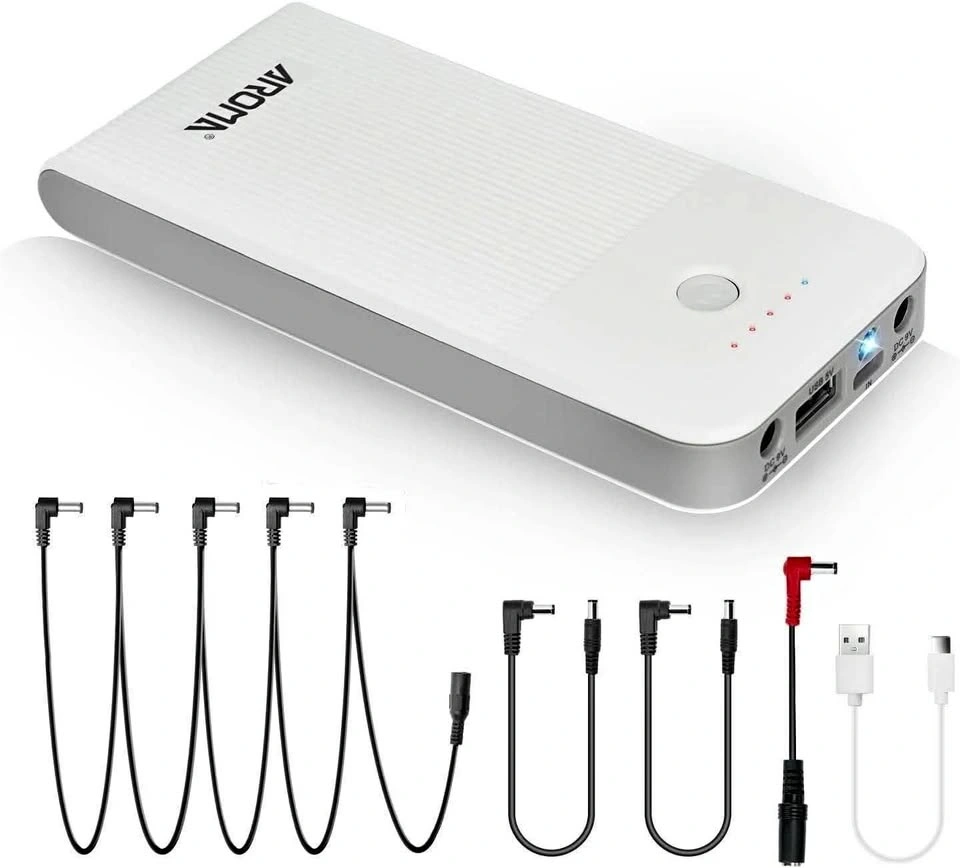 New! AROMA 10000mAh Rechargeable Guitar Pedal Power Supply