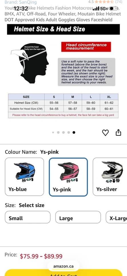 New SanQing Motocross Helmet Set XL - photo 3