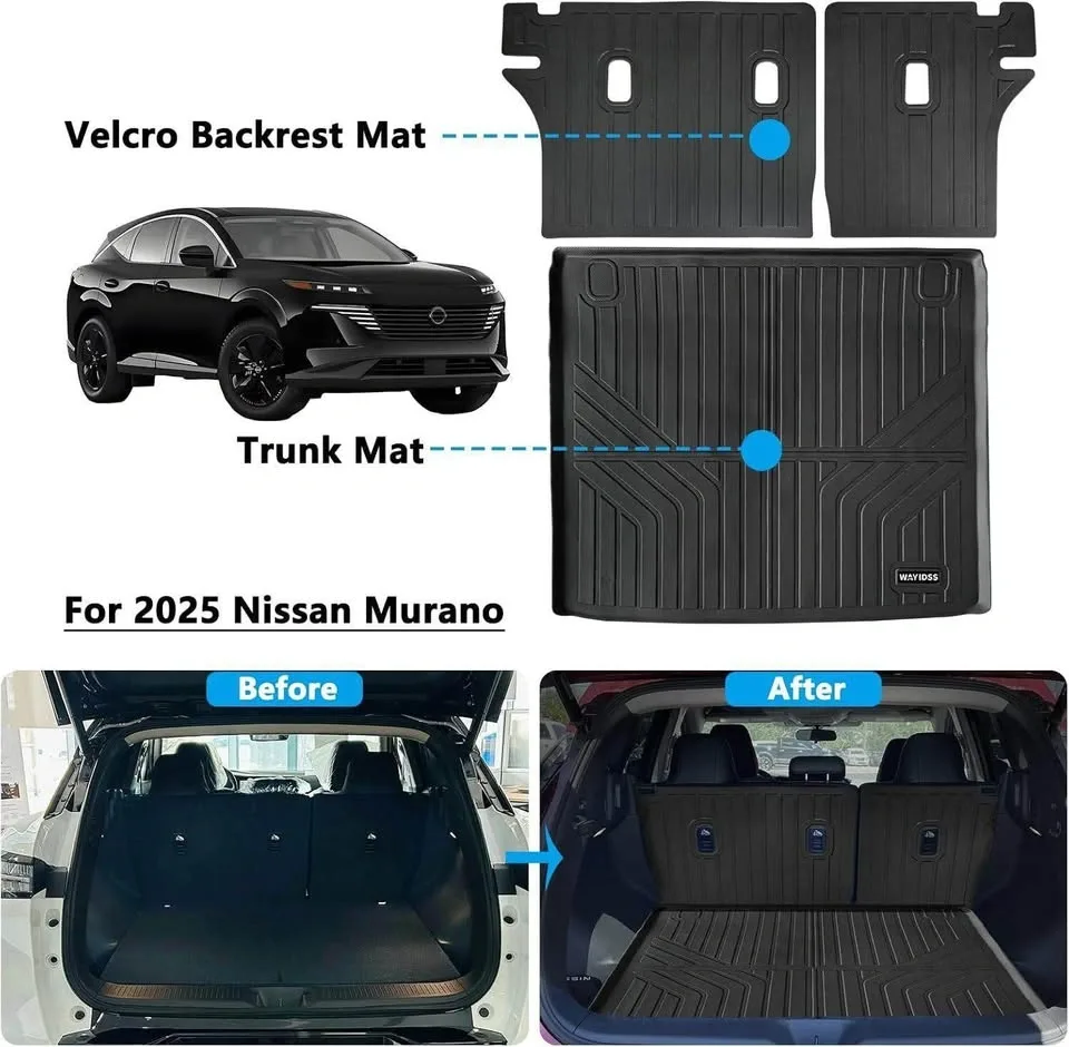 New Cargo mat&Backrest Mat for 2025 2026 Nissan Murano - photo 2