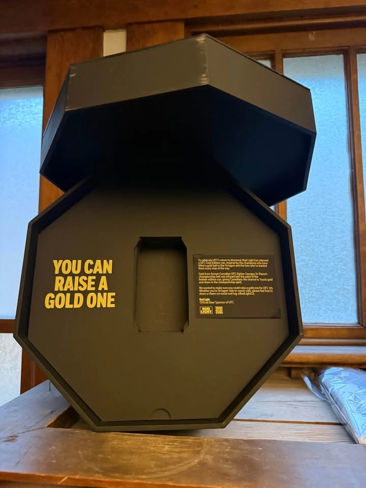 Official Bud Light x UFC Octagon Collector's Box - GSP Gold - photo 3