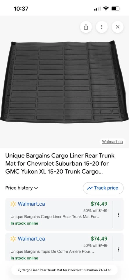 New Cargo Liner Rear Trunk Mat for Chevrolet Suburban/Yukon XL - photo 4