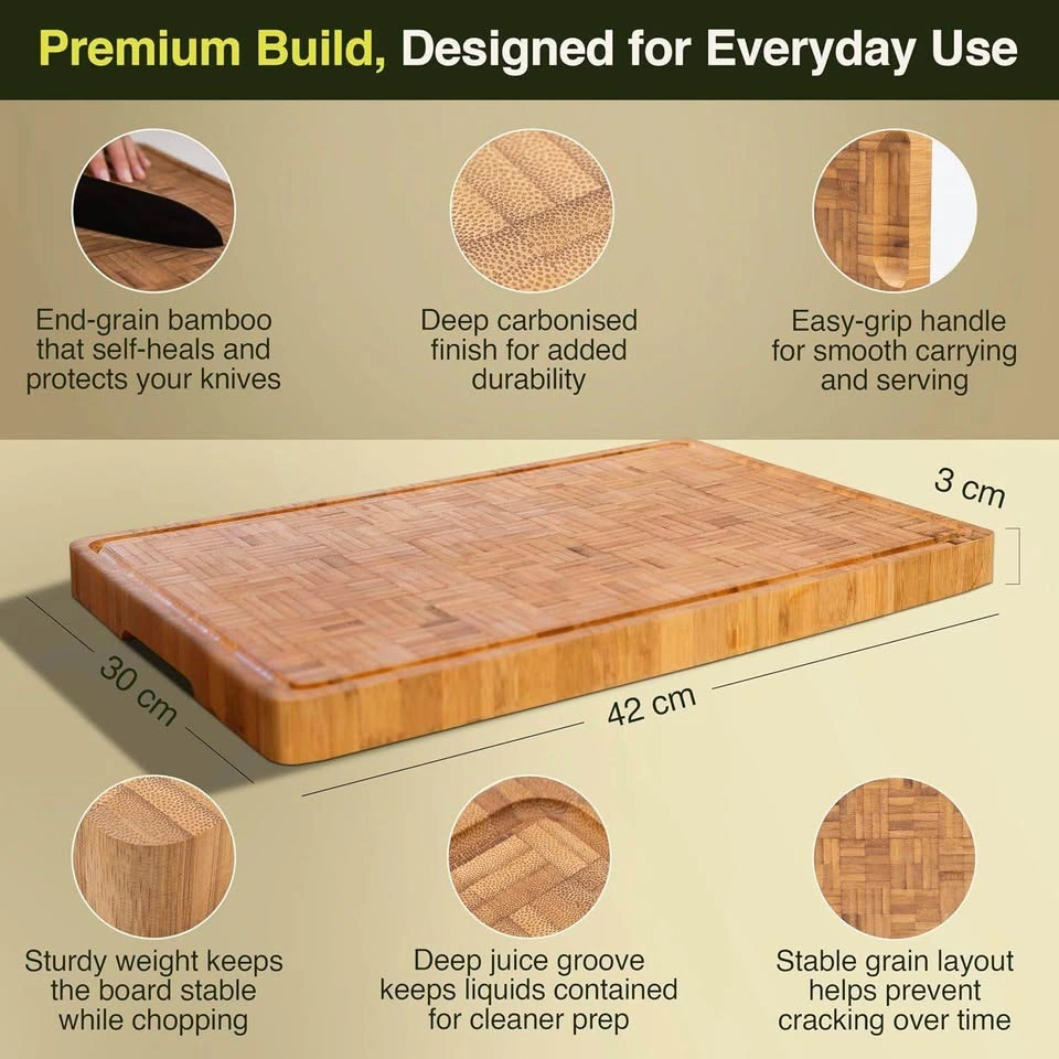 New Cactus and Cubby Bamboo Cutting Board 16.5” X 11.8” - photo 2