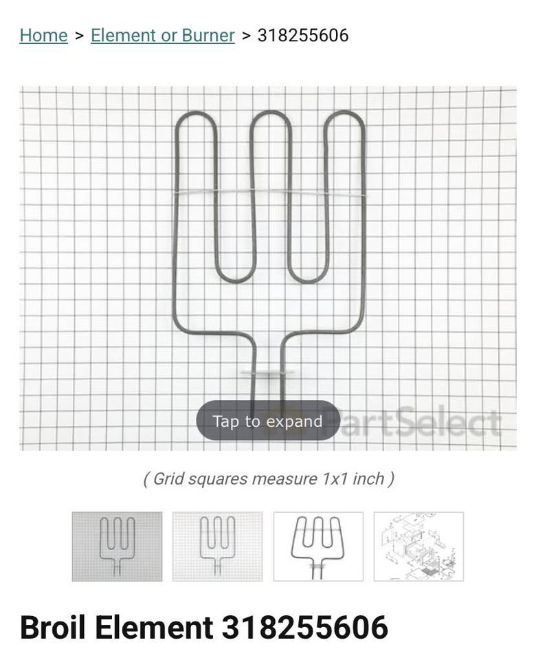 Frigidaire / Electrolux Bake or Broil Element - photo 2