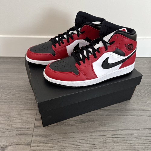 Size 12 - Jordan 1 Mid Chicago Black Toe 2020