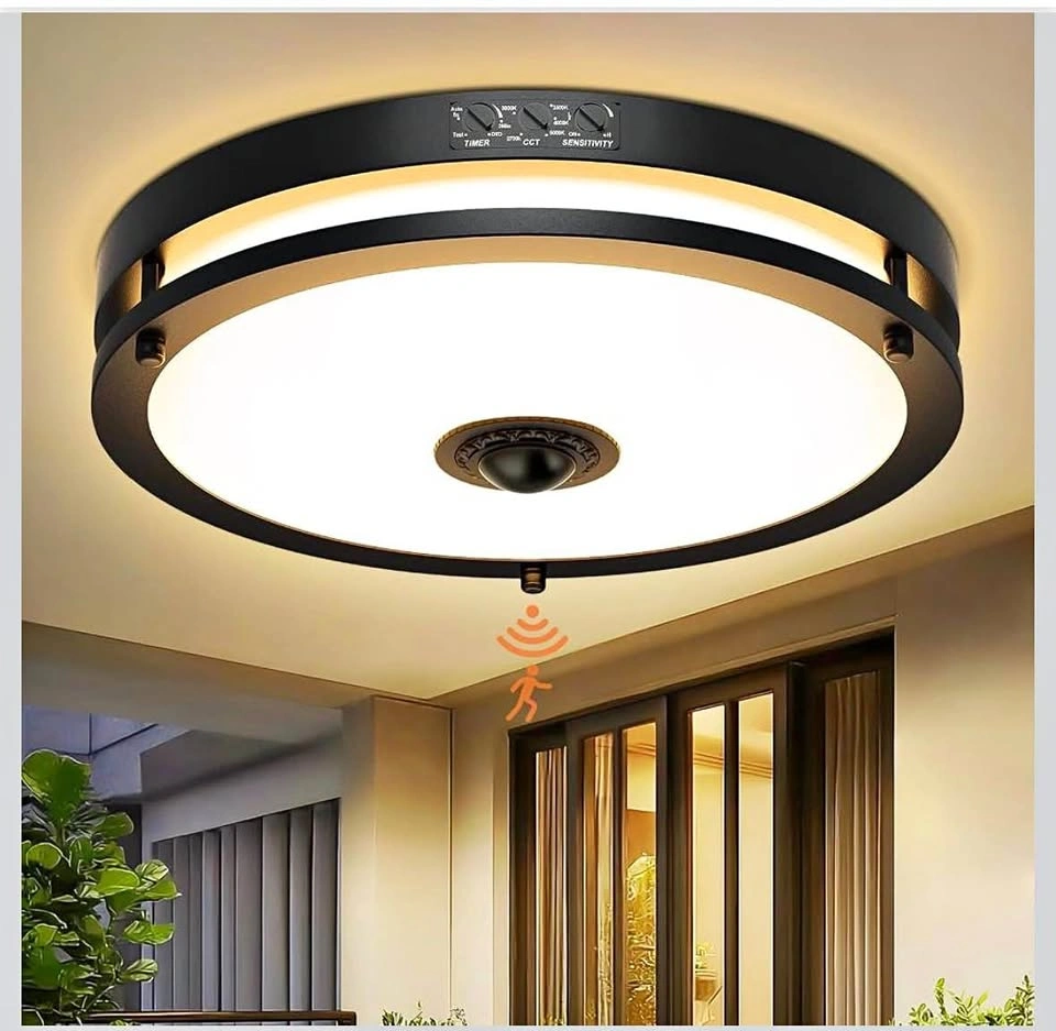 3 Piece 24W LED Motion Sensor Outdoor Ceiling Lights