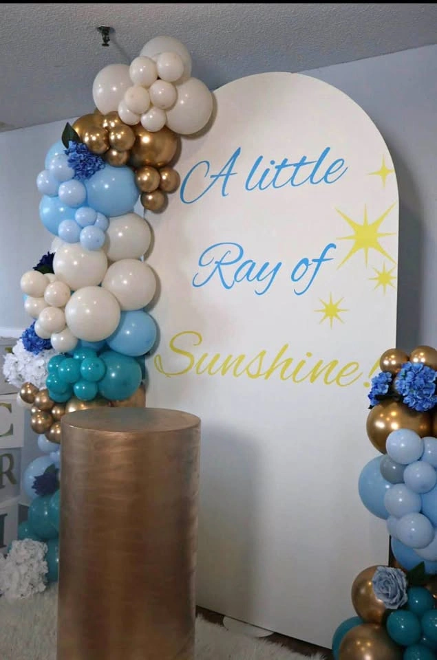 Baby shower backdrop