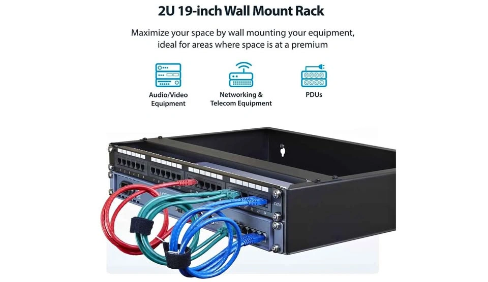 2U Wall Mount Network Rack