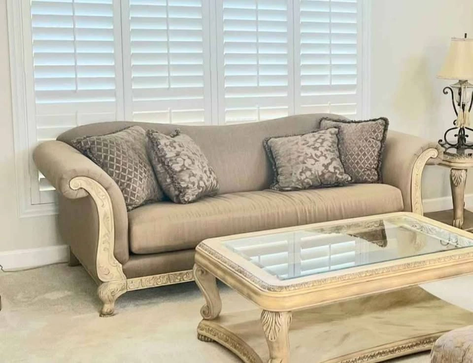 Schnadig Camelback Sofa with Wood Trim - photo 2