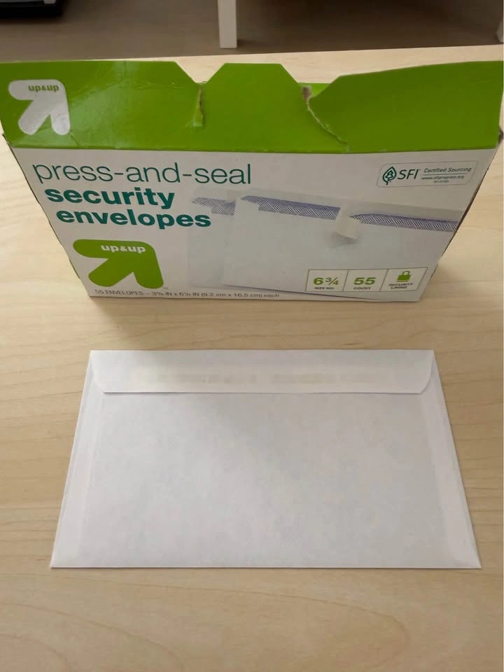 Press-and-Seal Security Envelopes Size 6 3/4 - photo 2
