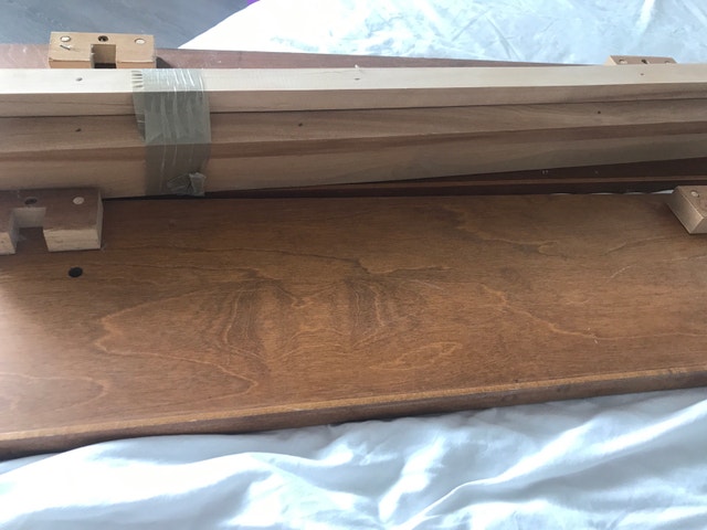 Timeless solid wood queen size bed with Boxspring and mattress - photo 5