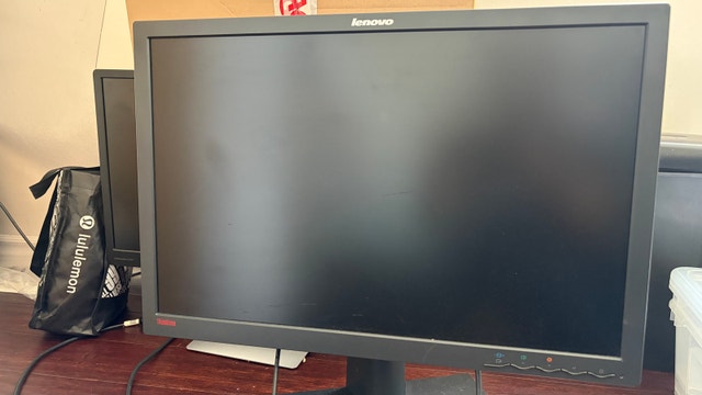2 Lenovo ThinkVision LT2452pwc Monitors