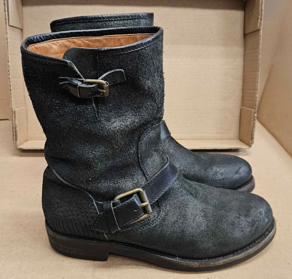 BUTTERO Italian Handcrafted Leather Engineer Boots Black - EU 40 - photo 2