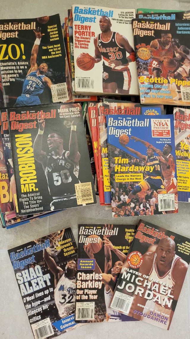 Basketball Digest magazine lot