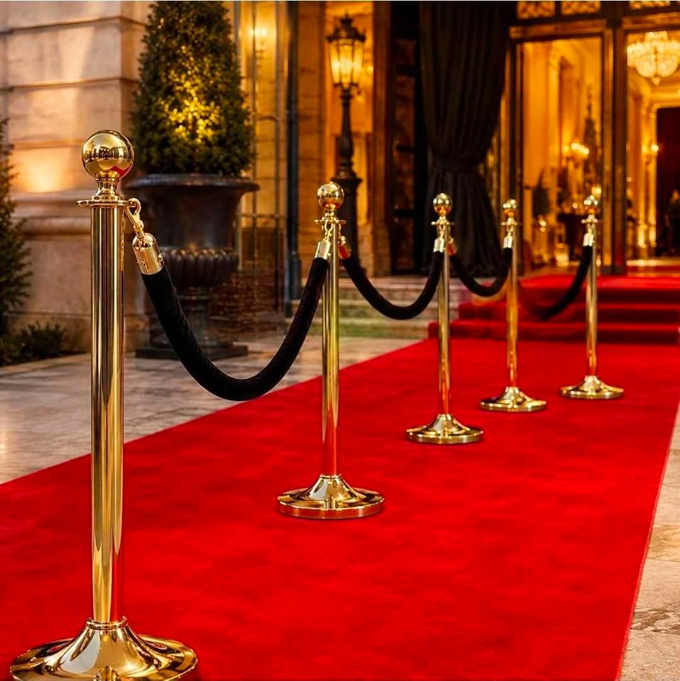 Event Party Gold Stanchion Posts for rent - photo 2