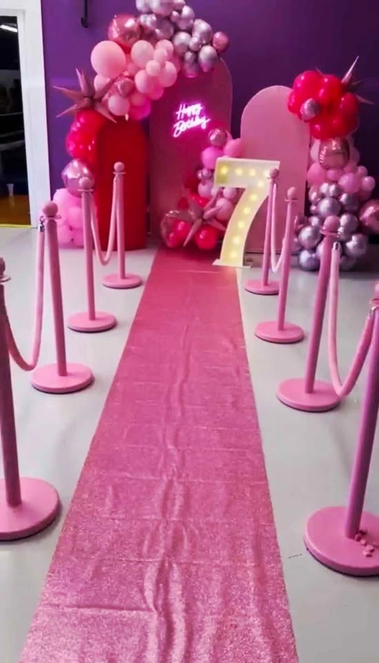 Event Party Pink Stanchion Posts for rent