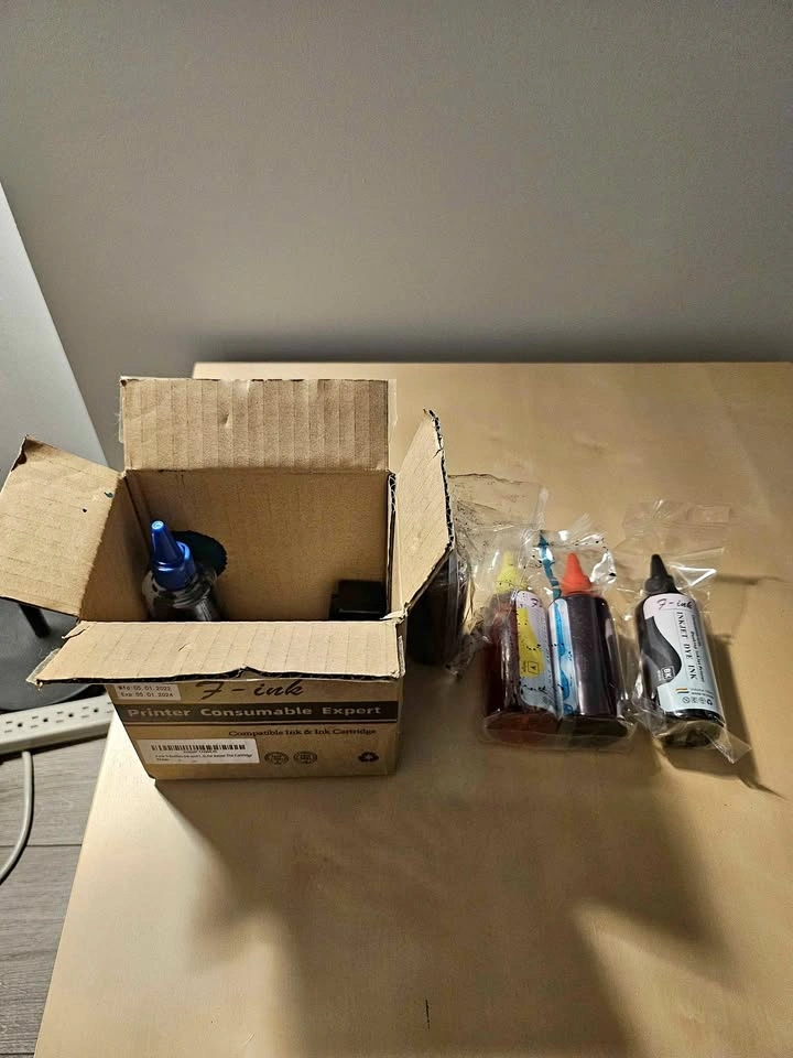 5 ink bottles refill kit for printers
