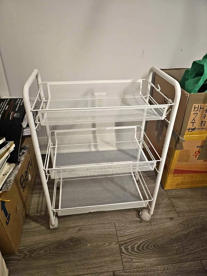 Desk storage cart