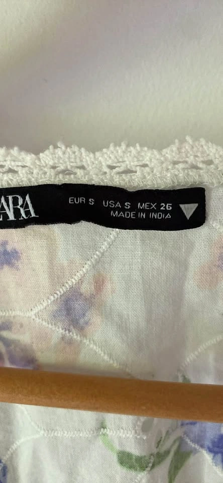 Zara crop floral shirt - Small - photo 3
