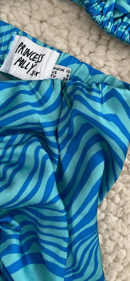 Princess Polly Blue Stripe 2 piece set - size 6 - photo 4