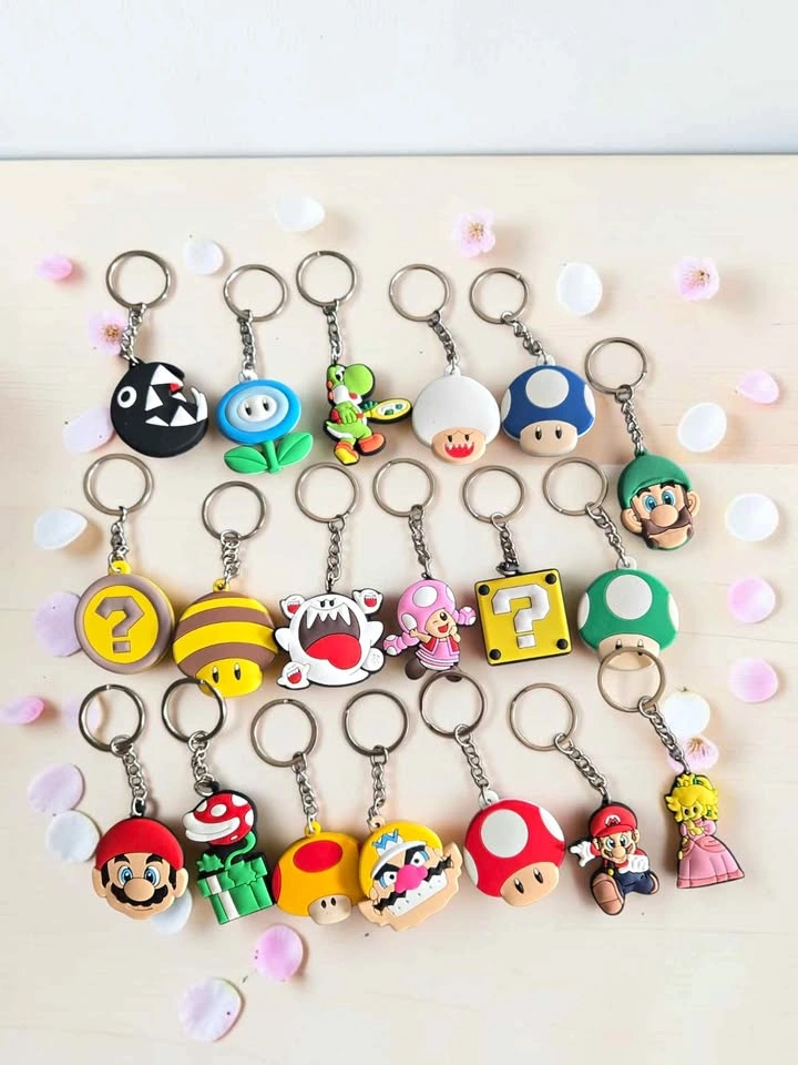 Super Mario Character Keychain Lot of 19