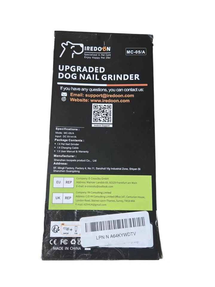 IREDOON Upgraded Pet Nail Grinder MC-05/A – LED Light - photo 4