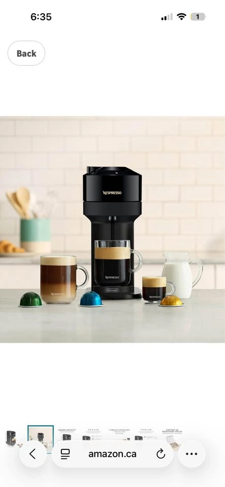 Nespresso Vertuo Next Coffee and Espresso Machine by De'Longhi, - photo 4