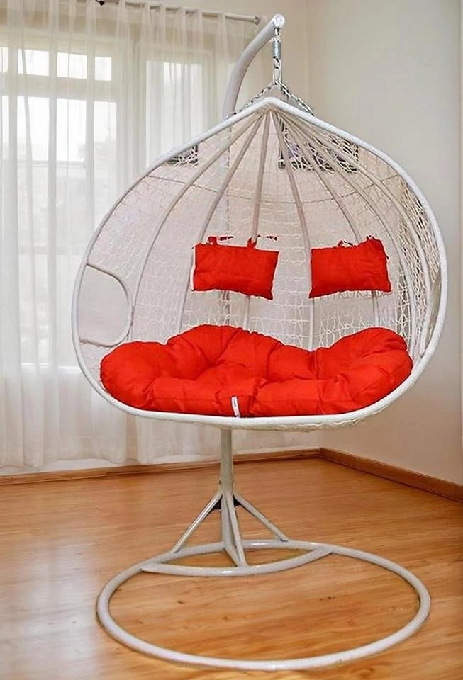SEC002 A2336 Two-Person Hanging Egg Chair with Cushions
