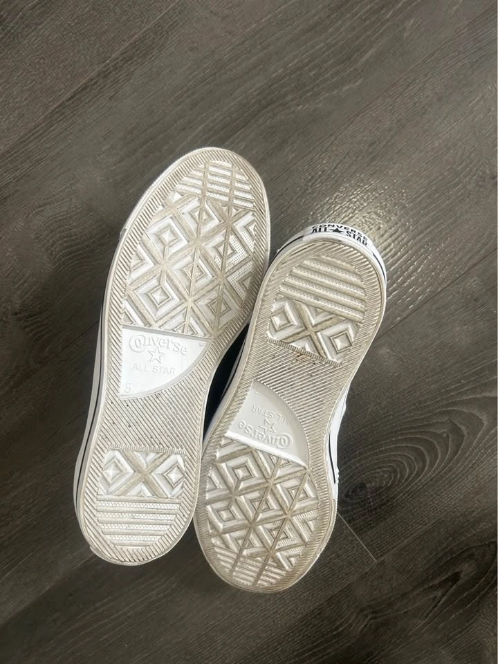 Converse Leather Platform Low Top Sneakers White / Size 7 - photo 5