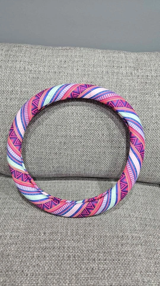 Geometric Pattern Steering Wheel Cover